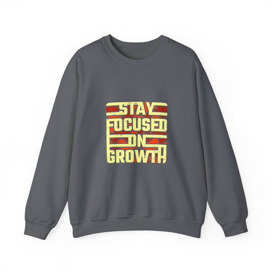Stay Focused On Growth Unisex Heavy Blend™ Crewneck Sweatshirt