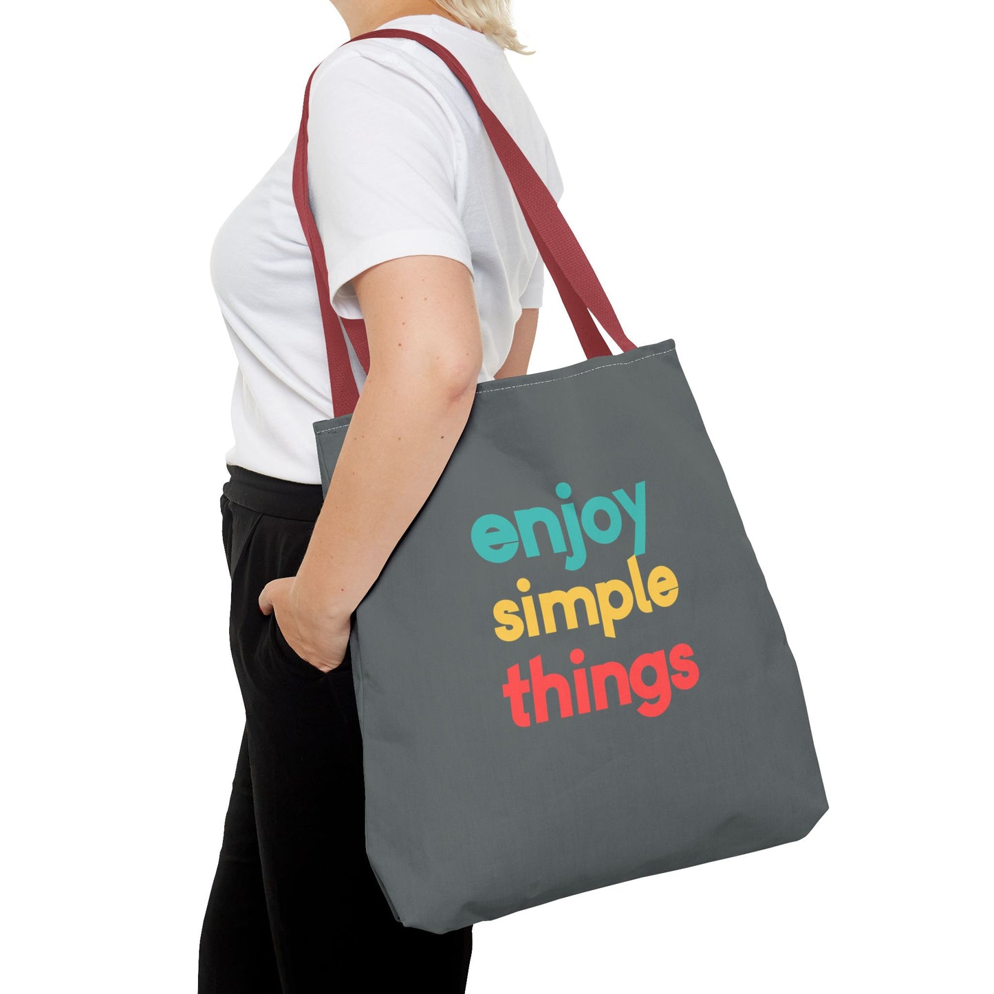 Enjoy Simple Things Tote Bag (AOP)
