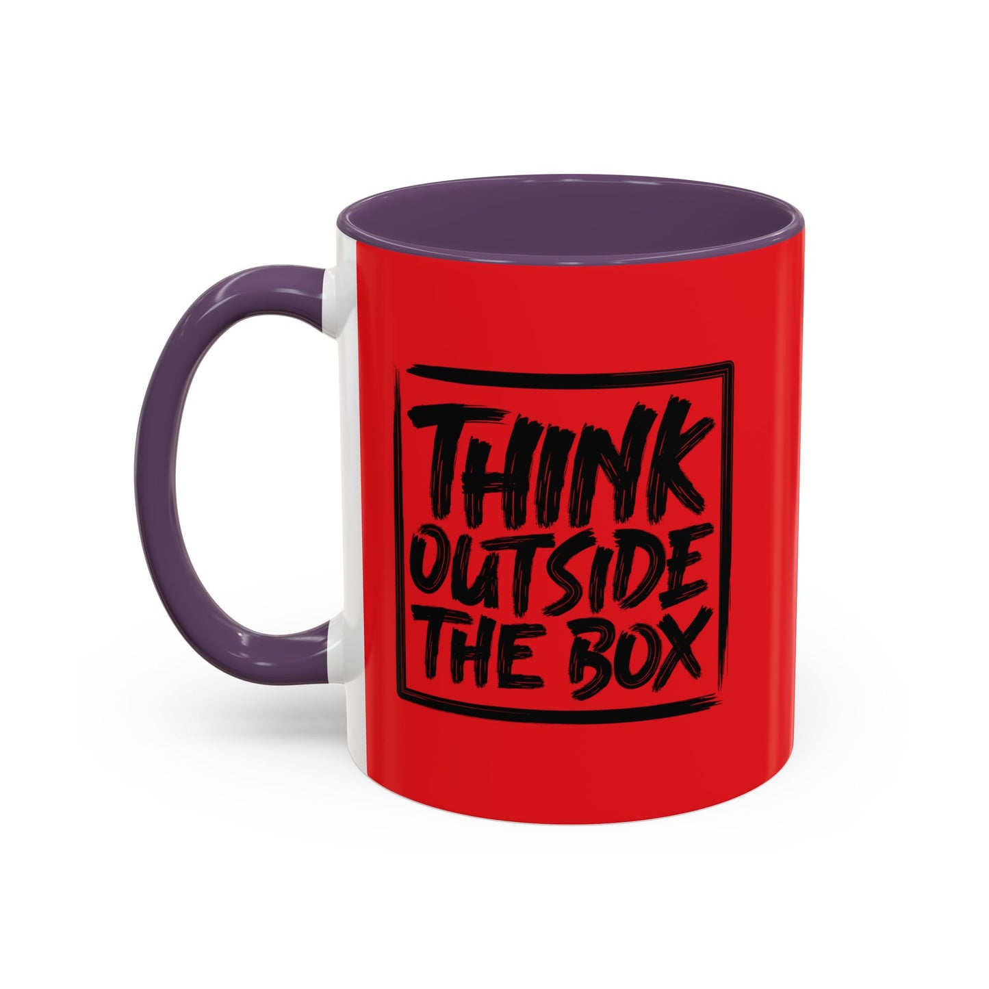 Think Outside The Box Accent Coffee Mug (11, 15oz)