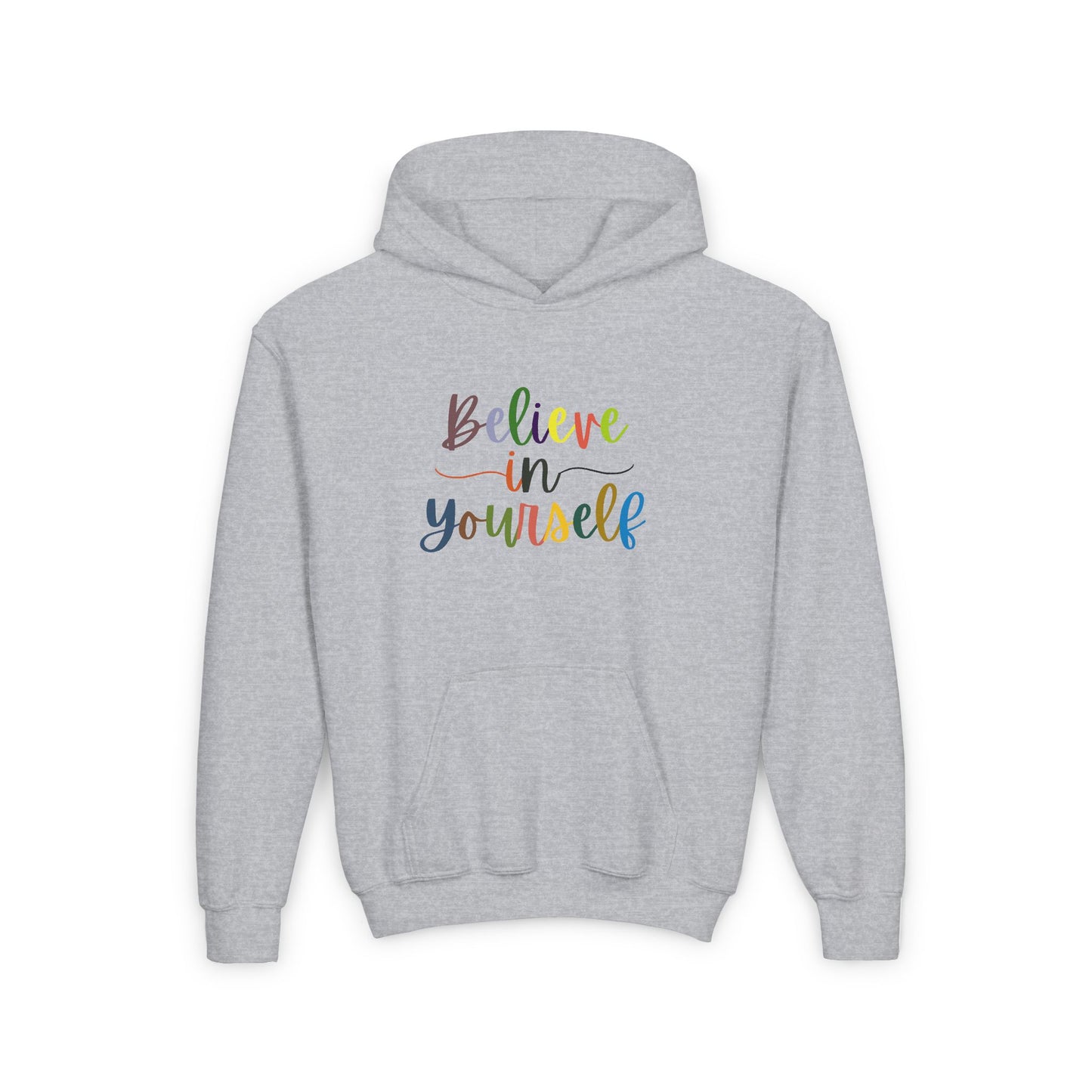 Believe In Your Self Youth Heavy Blend Hooded Sweatshirt