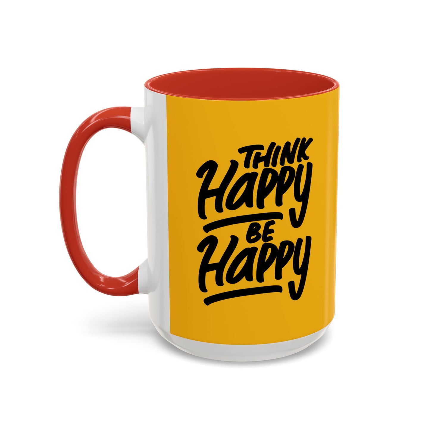Think Happy Be Happy Accent Coffee Mug (11, 15oz)