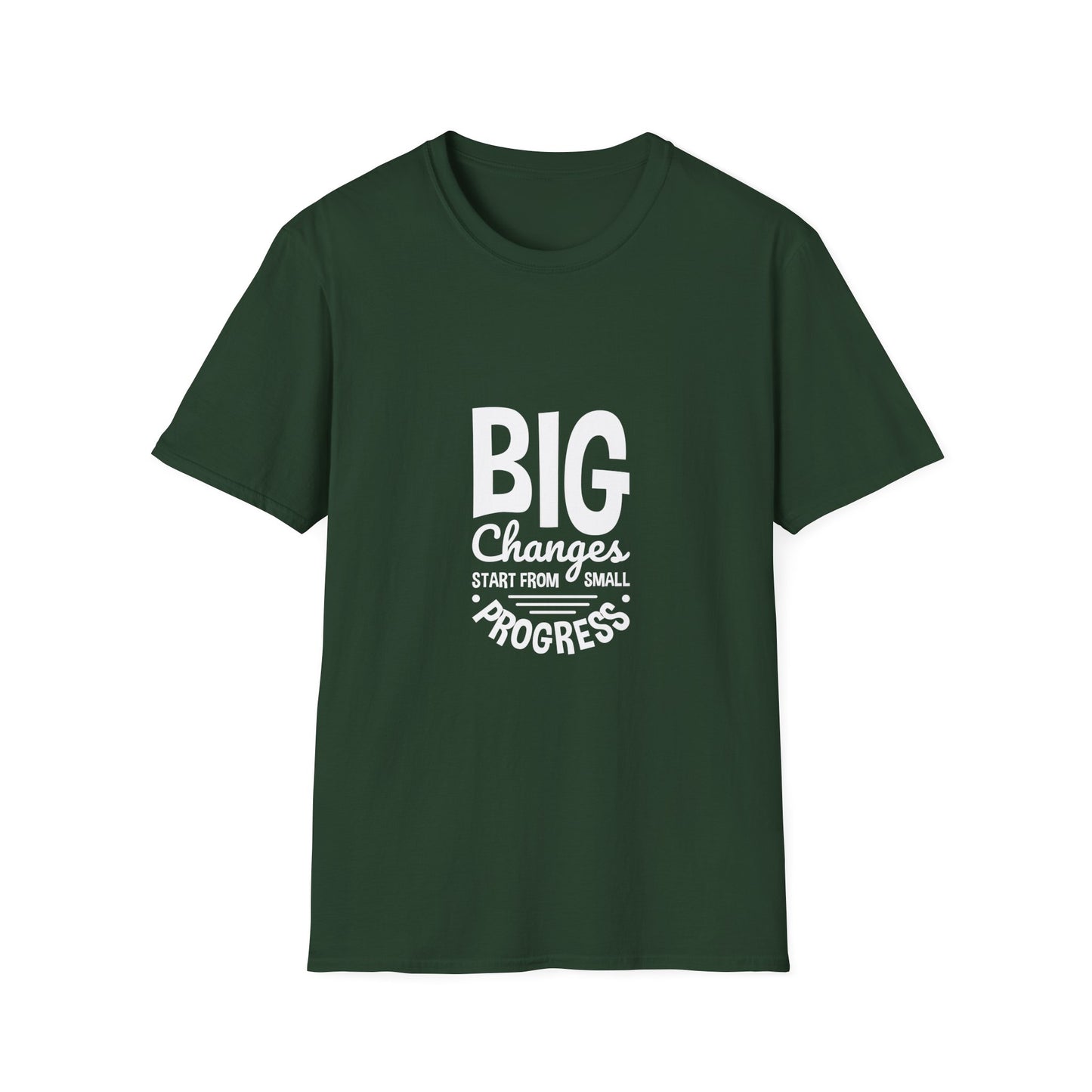 Big Changes Start From Small Progress Unisex Softstyle T-Shirt