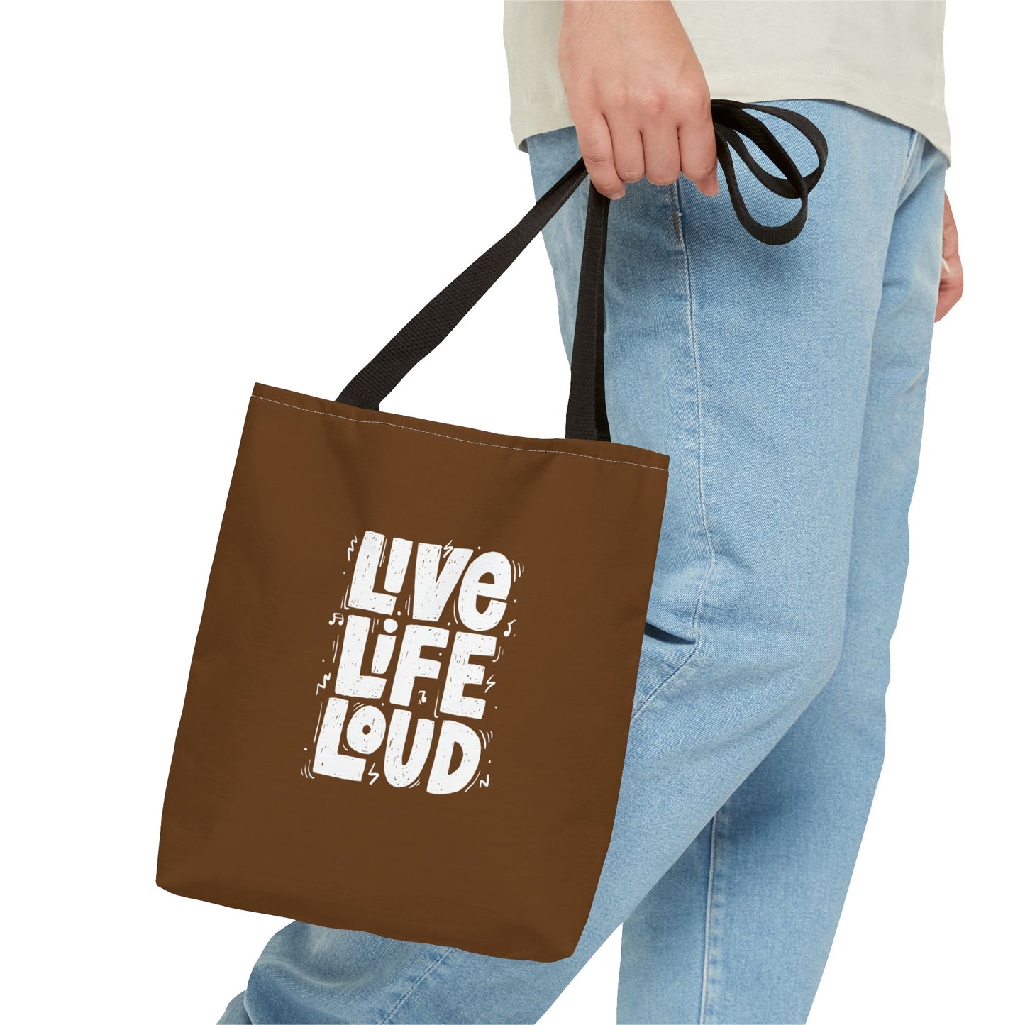 Live Life Loud Tote Bag (AOP)