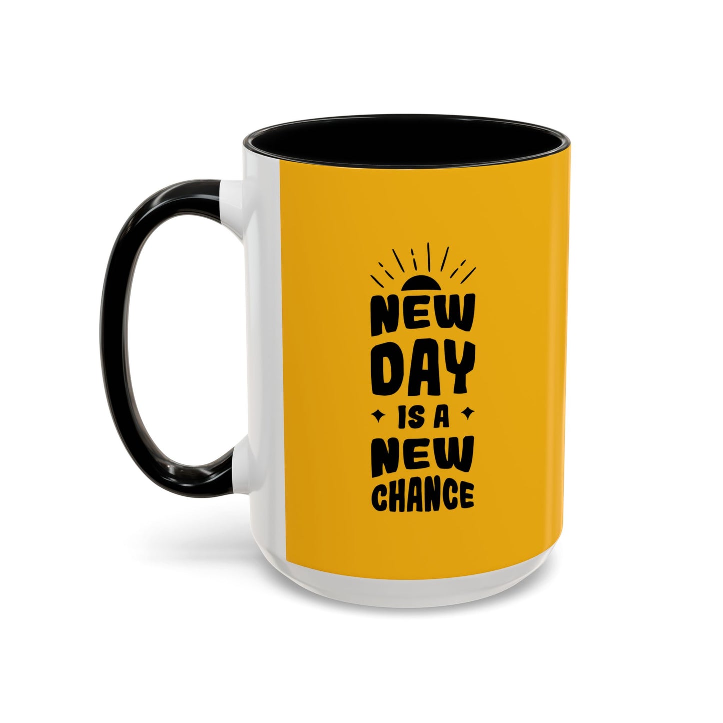 New Day Is A New Change Accent Coffee Mug (11, 15oz)