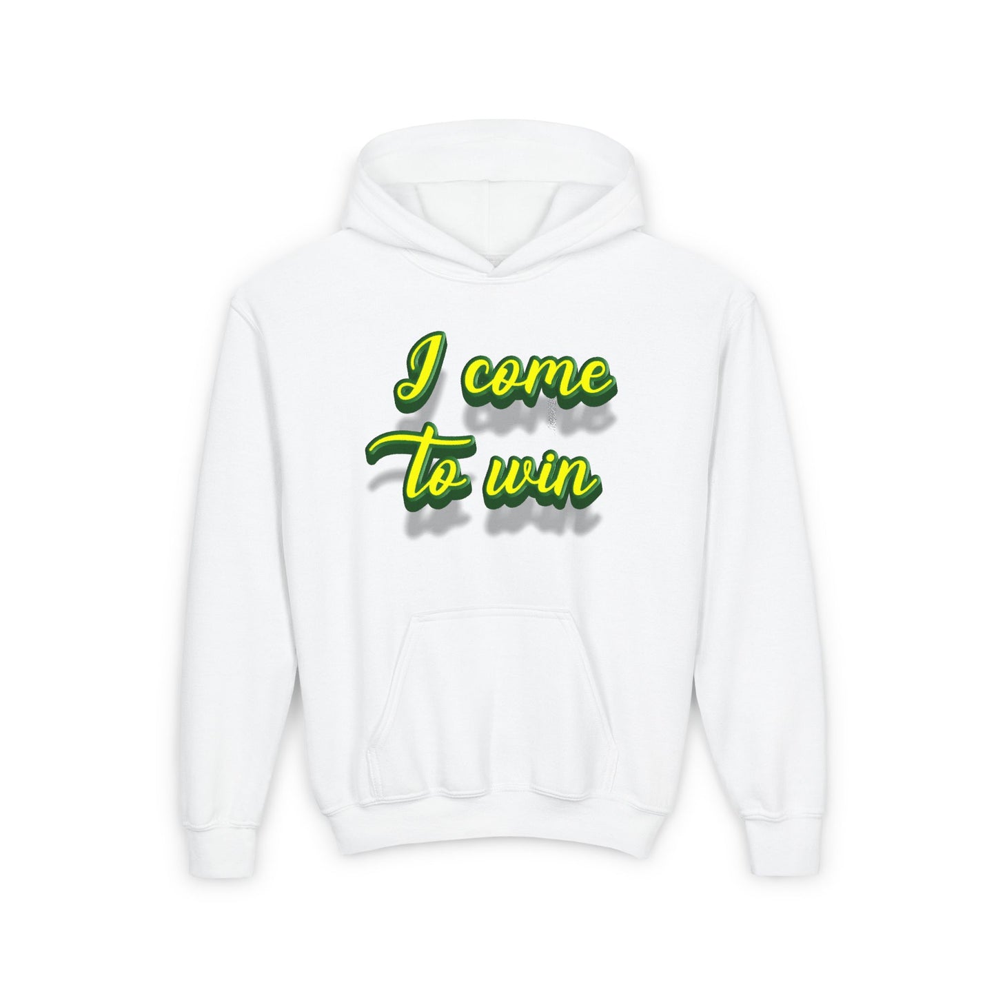 I Come To Win Youth Heavy Blend Hooded Sweatshirt
