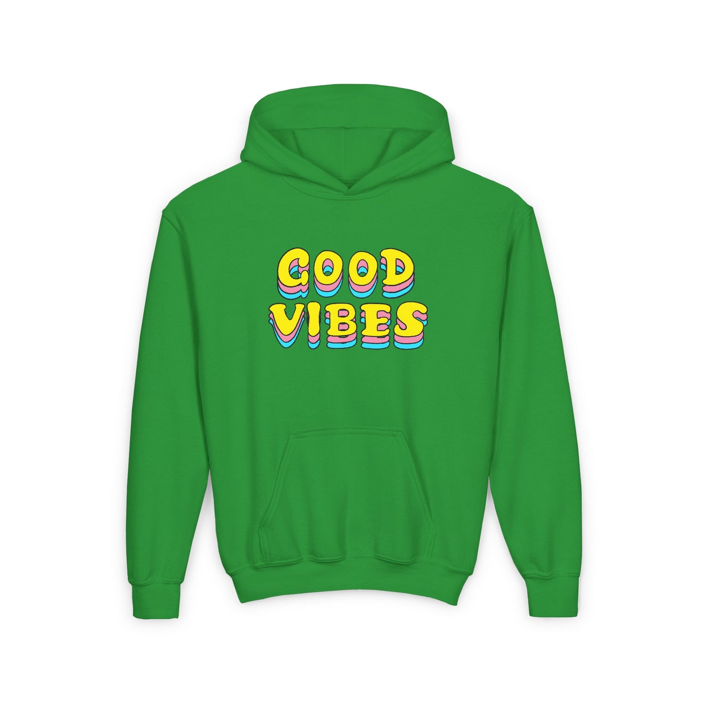 Good Vibes Youth Heavy Blend Hooded Sweatshirt