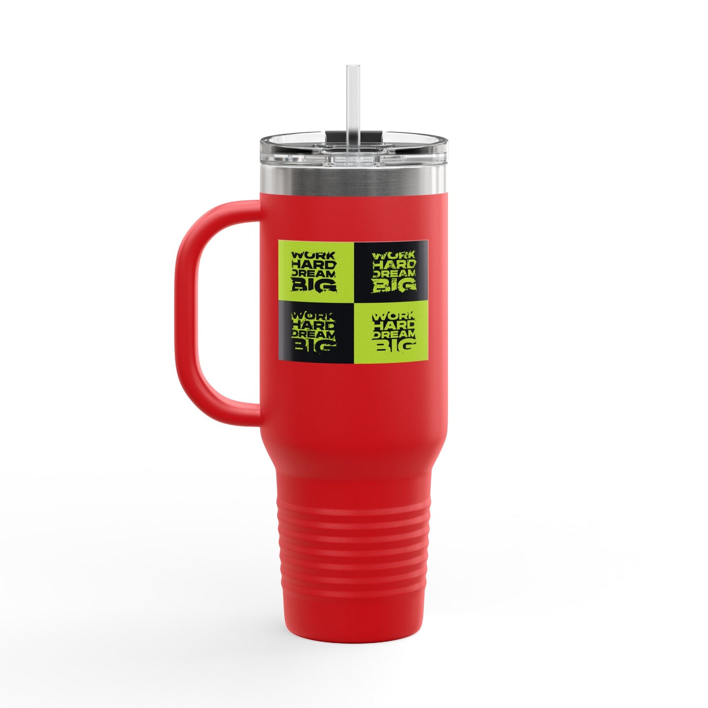 Work Hard Dream Big Insulated Travel Mug, 40oz