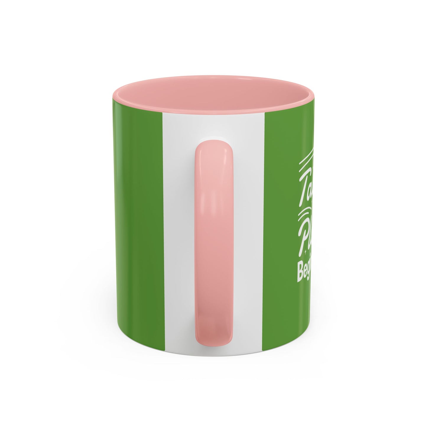 Stop Talking Create Plan And Begin Doing Accent Coffee Mug (11, 15oz)