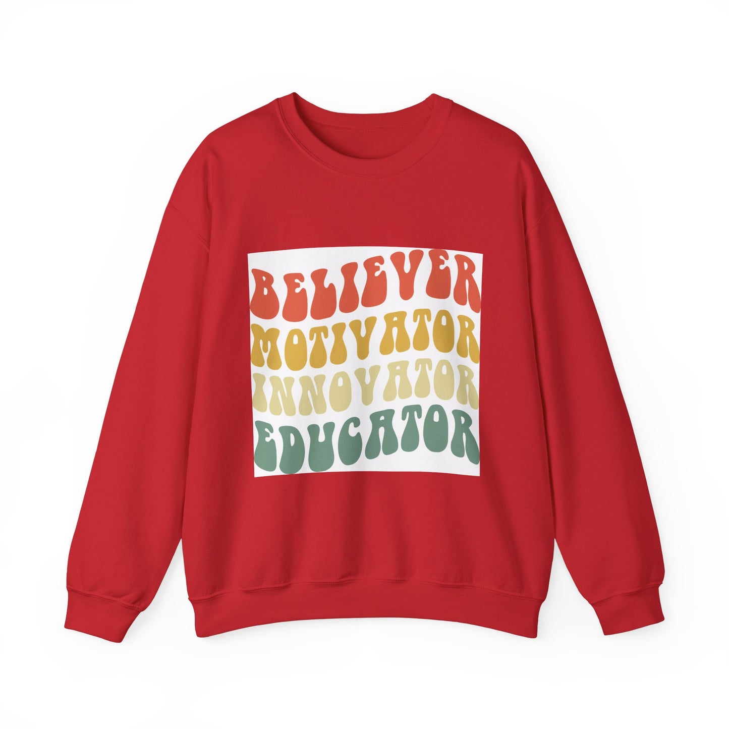 Believer Motivator Innovator Educator Unisex Heavy Blend™ Crewneck Sweatshirt