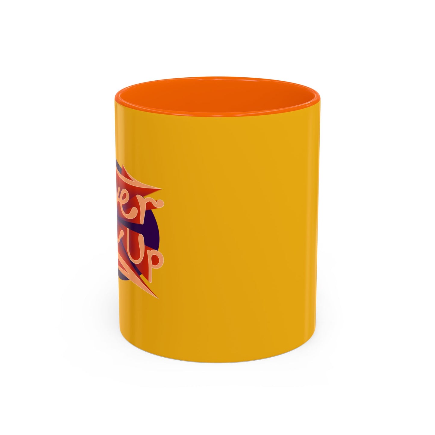 Never Give Up Accent Coffee Mug (11, 15oz)