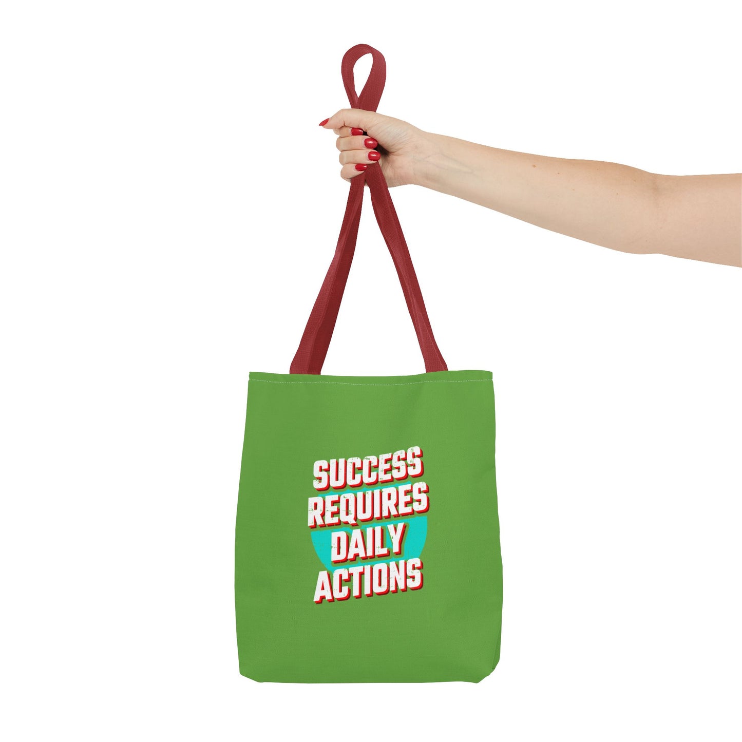 Success Requires Daily Actions Tote Bag (AOP)