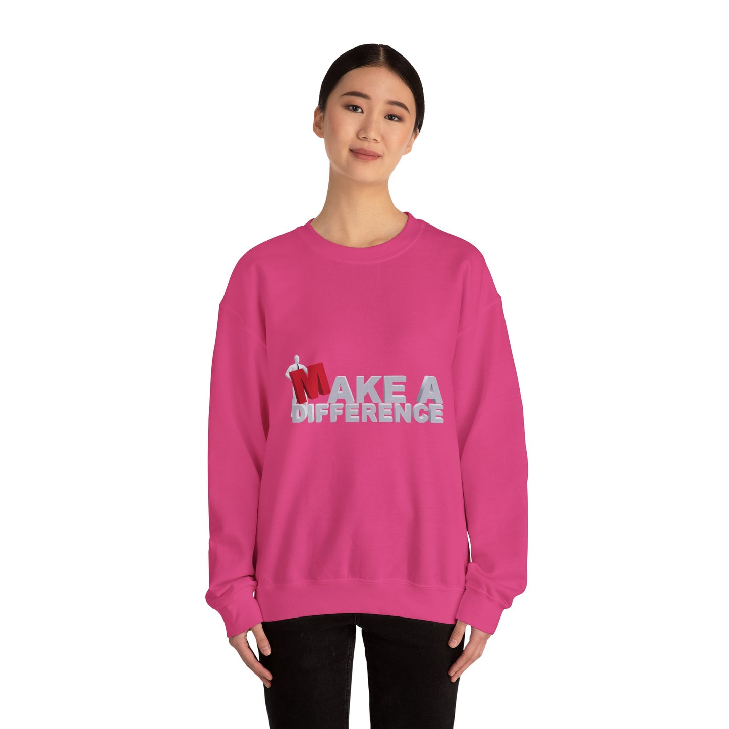 Make A Difference Unisex Heavy Blend™ Crewneck Sweatshirt