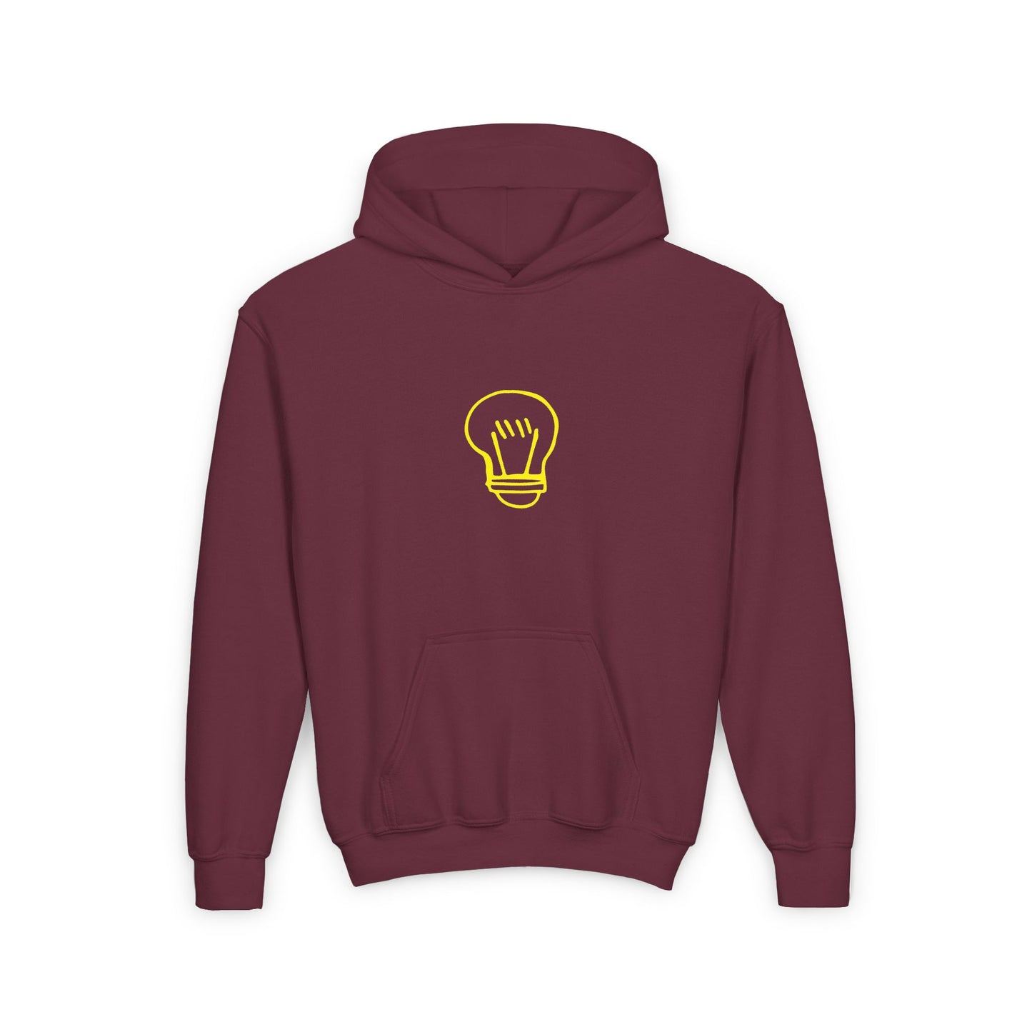 Drawing Light Bulb Youth Heavy Blend Hooded Sweatshirt