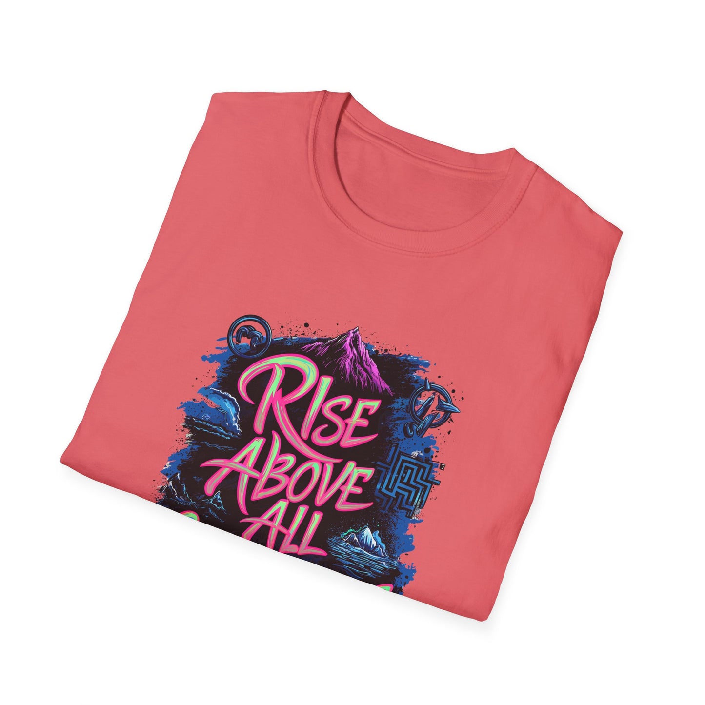 Rise Above All Challenges Unisex Softstyle T-Shirt