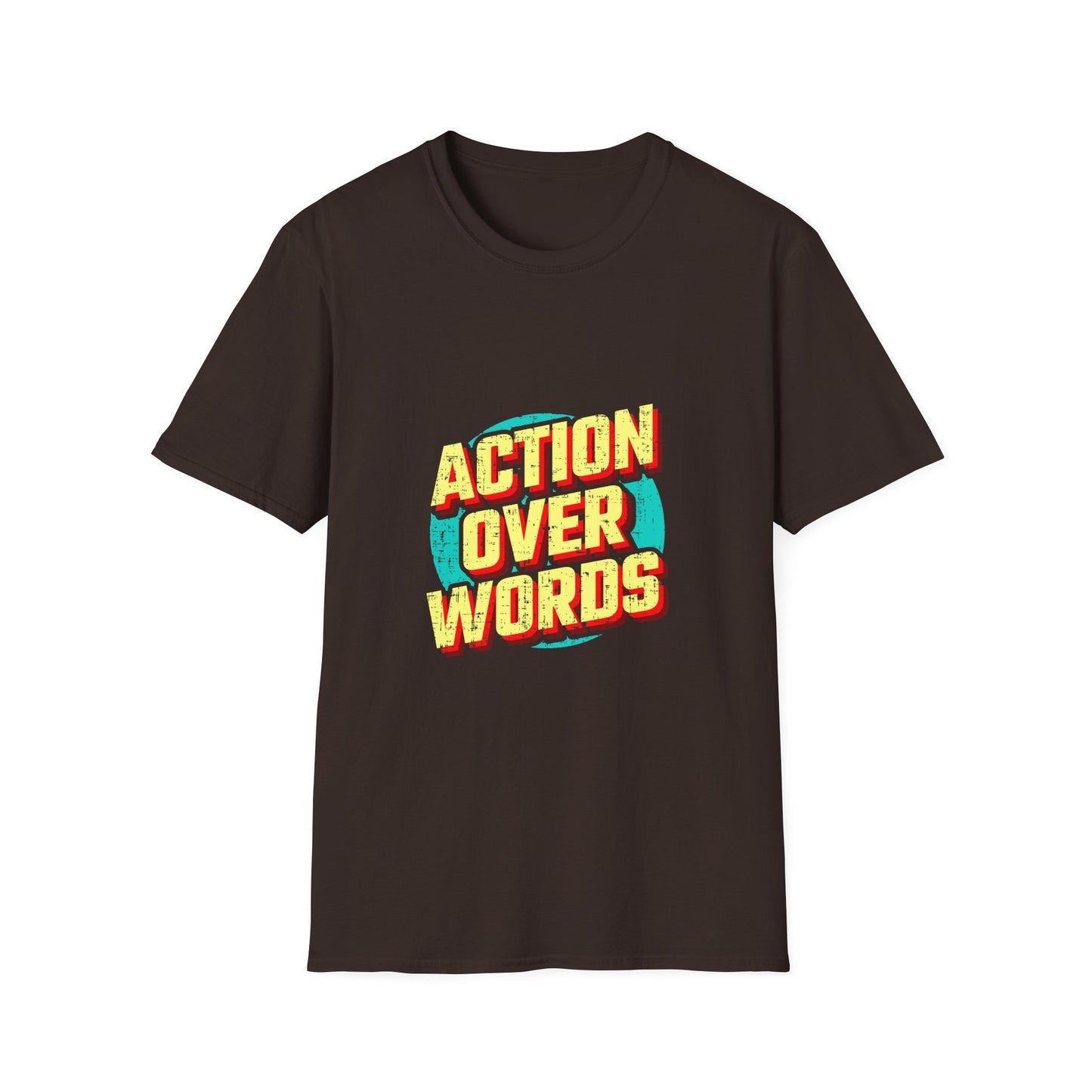 Action Over Words Unisex Softstyle T-Shirt