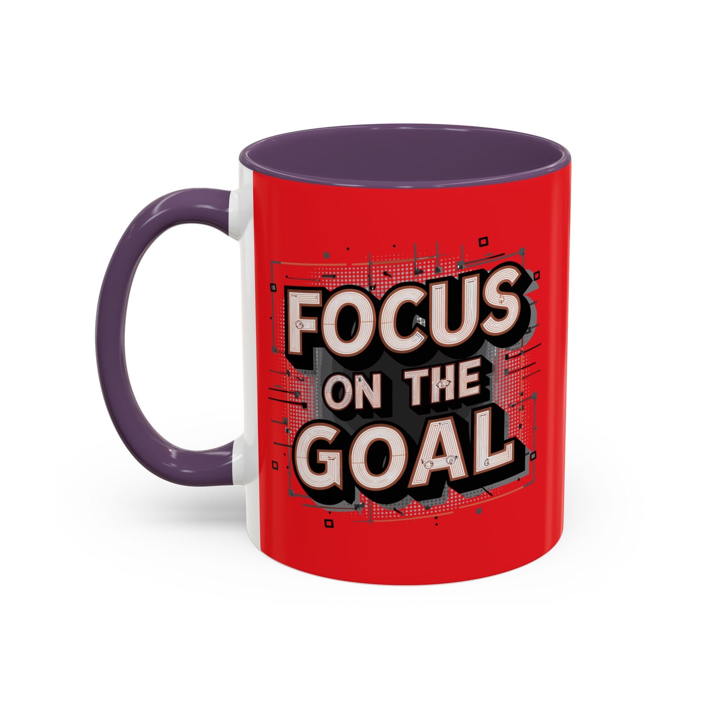 Focus On The Goal Accent Coffee Mug (11, 15oz)