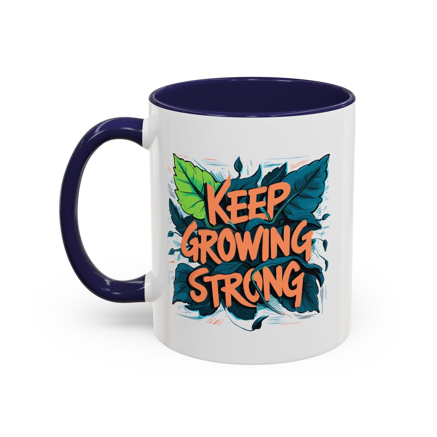 Keep Growing Strong Accent Coffee Mug (11, 15oz)