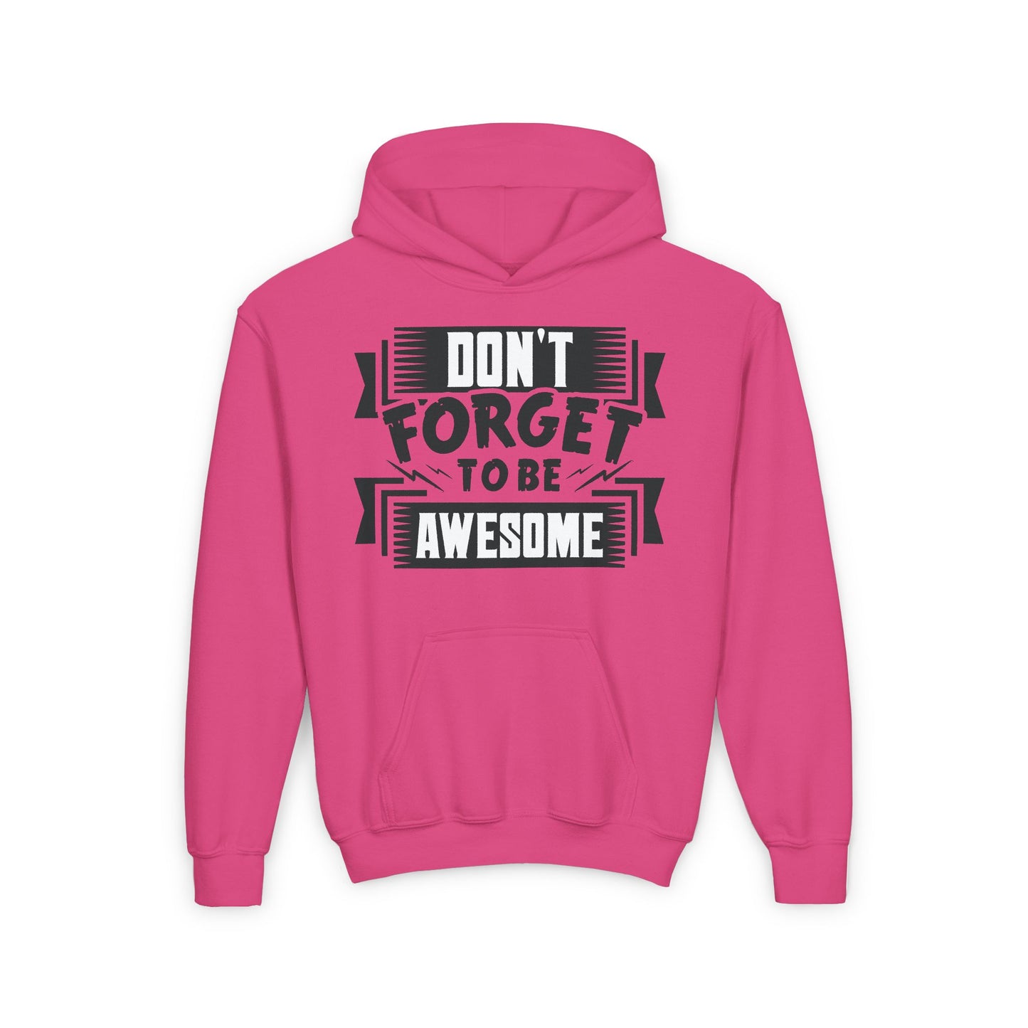 Don't Forget To Be Awesome Youth Heavy Blend Hooded Sweatshirt
