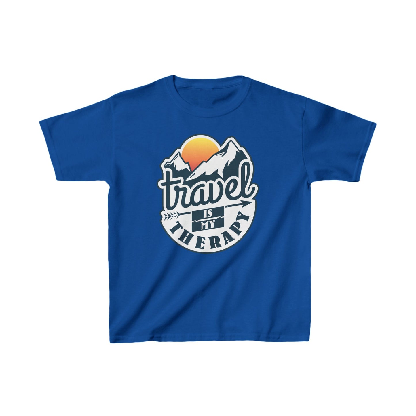 Travel Is My Therapy Kids Heavy Cotton™ Tee
