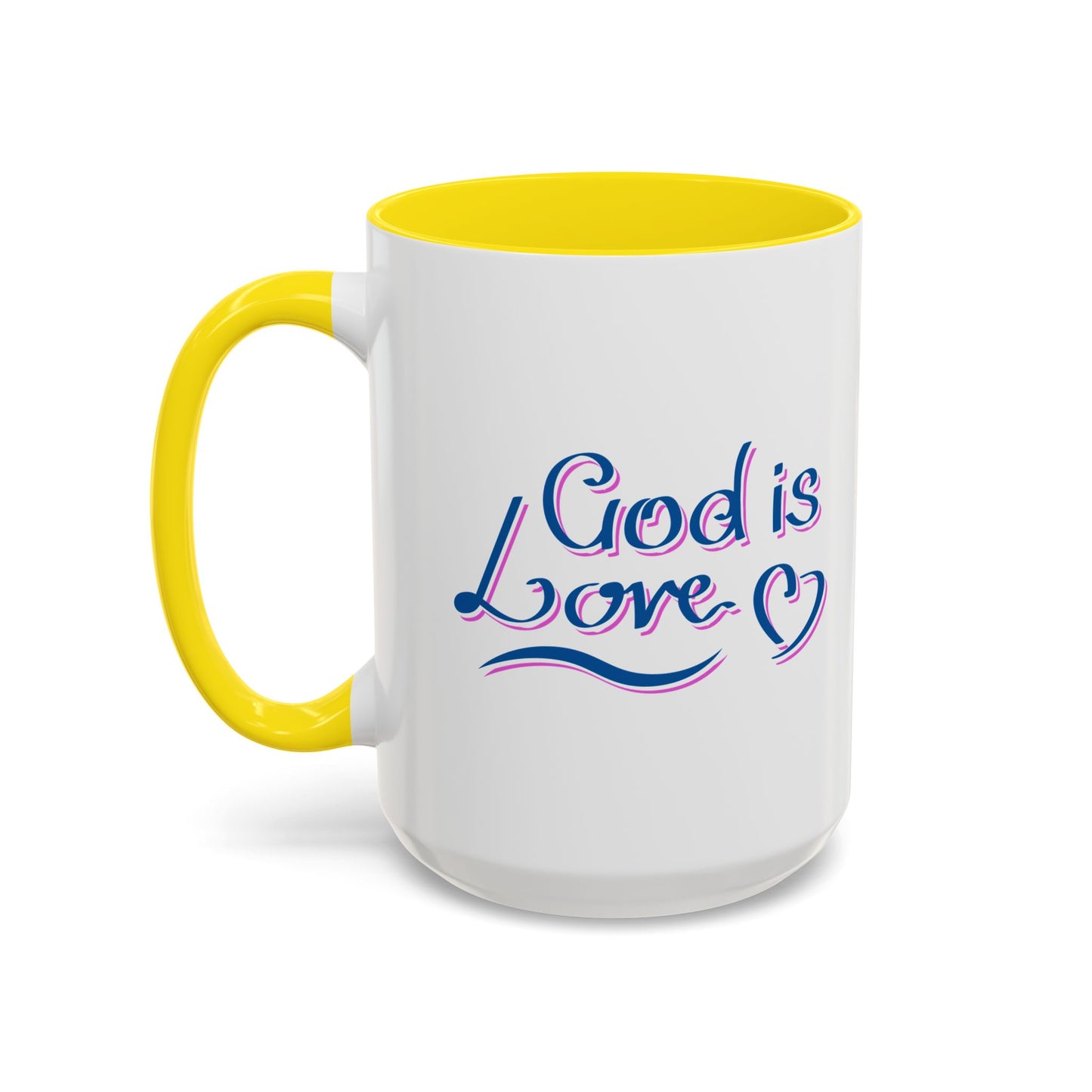 God Is Love Accent Coffee Mug (11, 15oz)