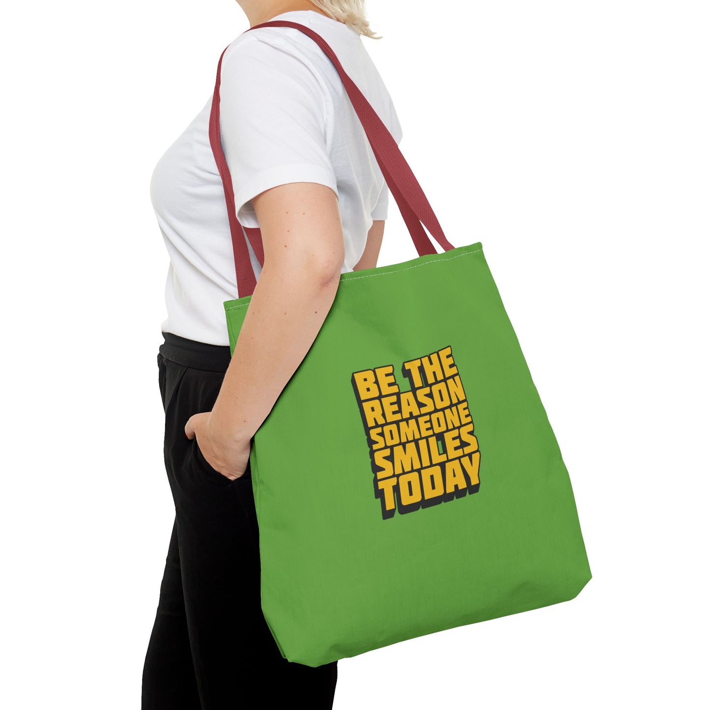 Be The Reason Someone Smiles Today Tote Bag (AOP)