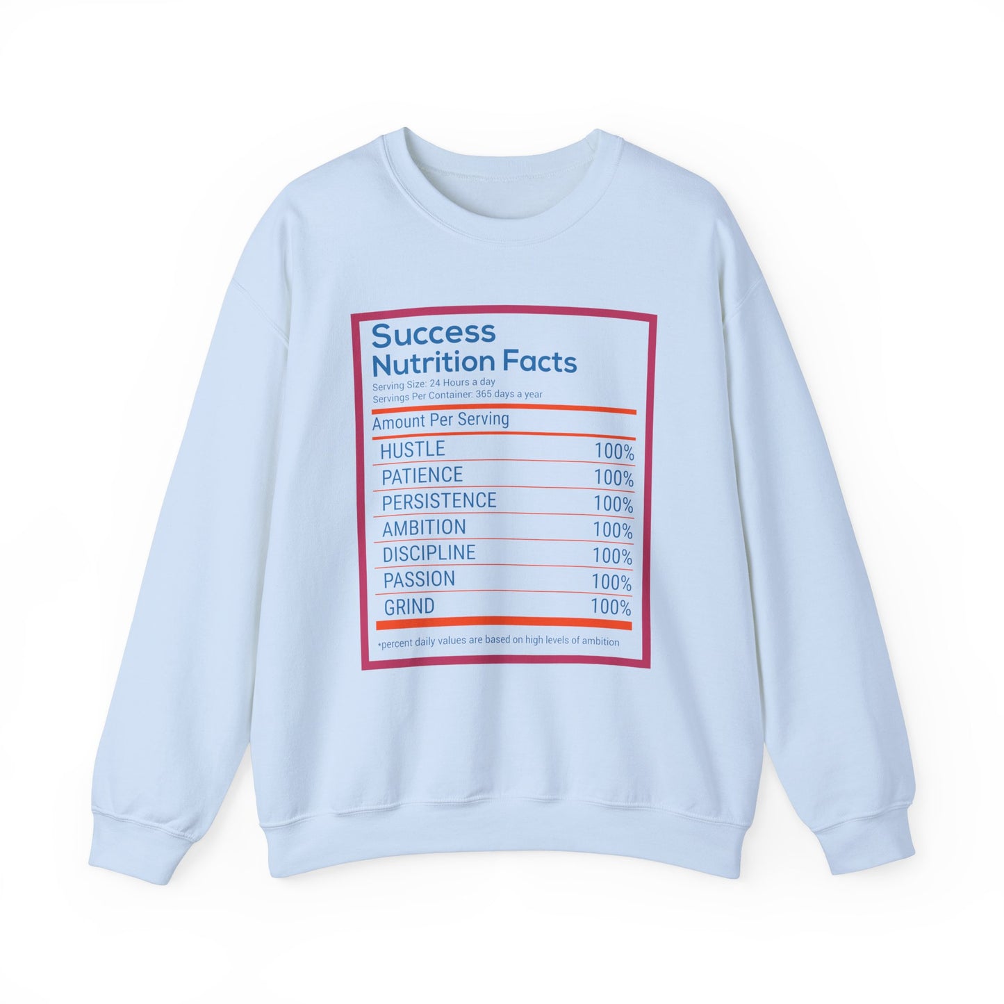 Success Nutrition Facts Unisex Heavy Blend™ Crewneck Sweatshirt