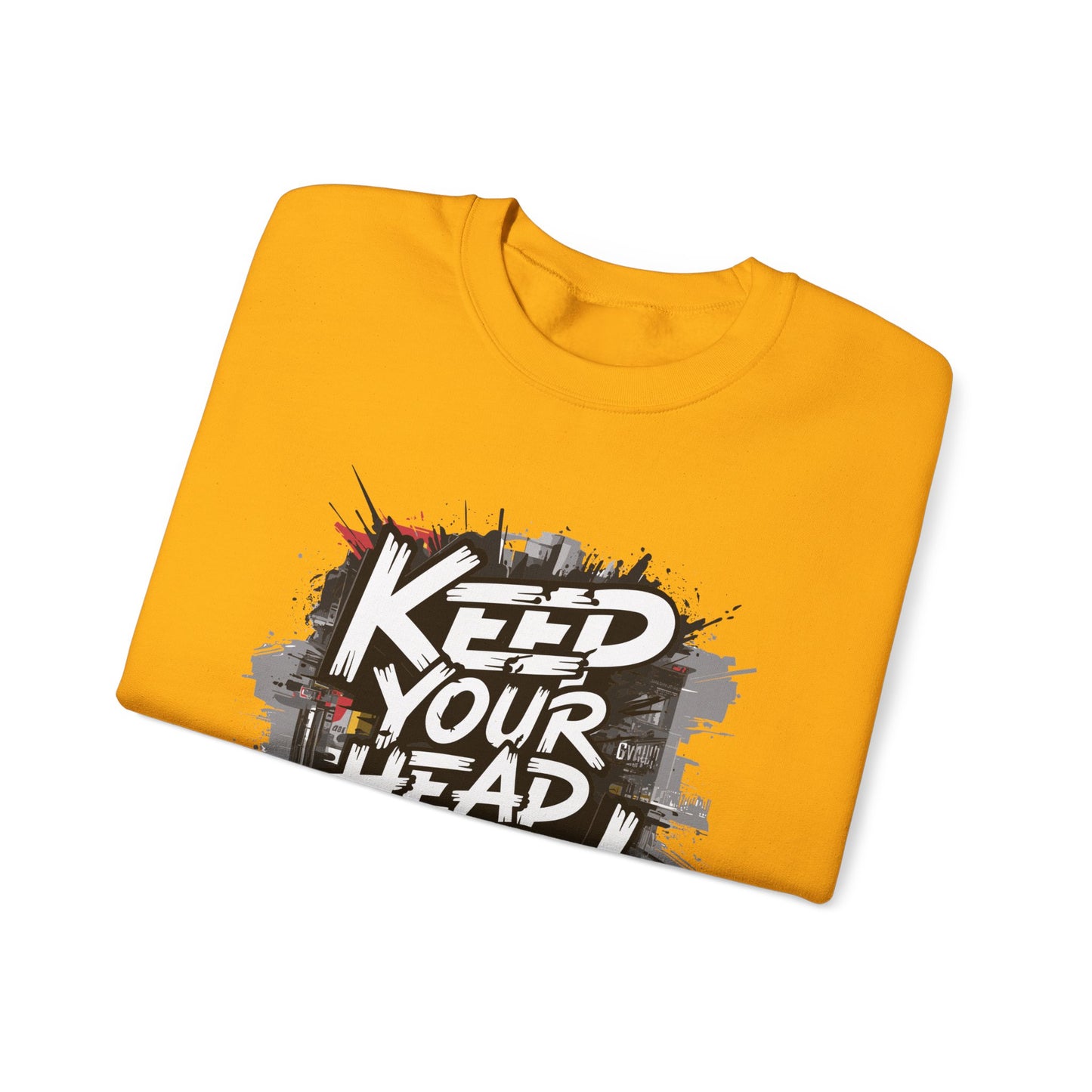 Keep Your Head Up ! Unisex Heavy Blend™ Crewneck Sweatshirt