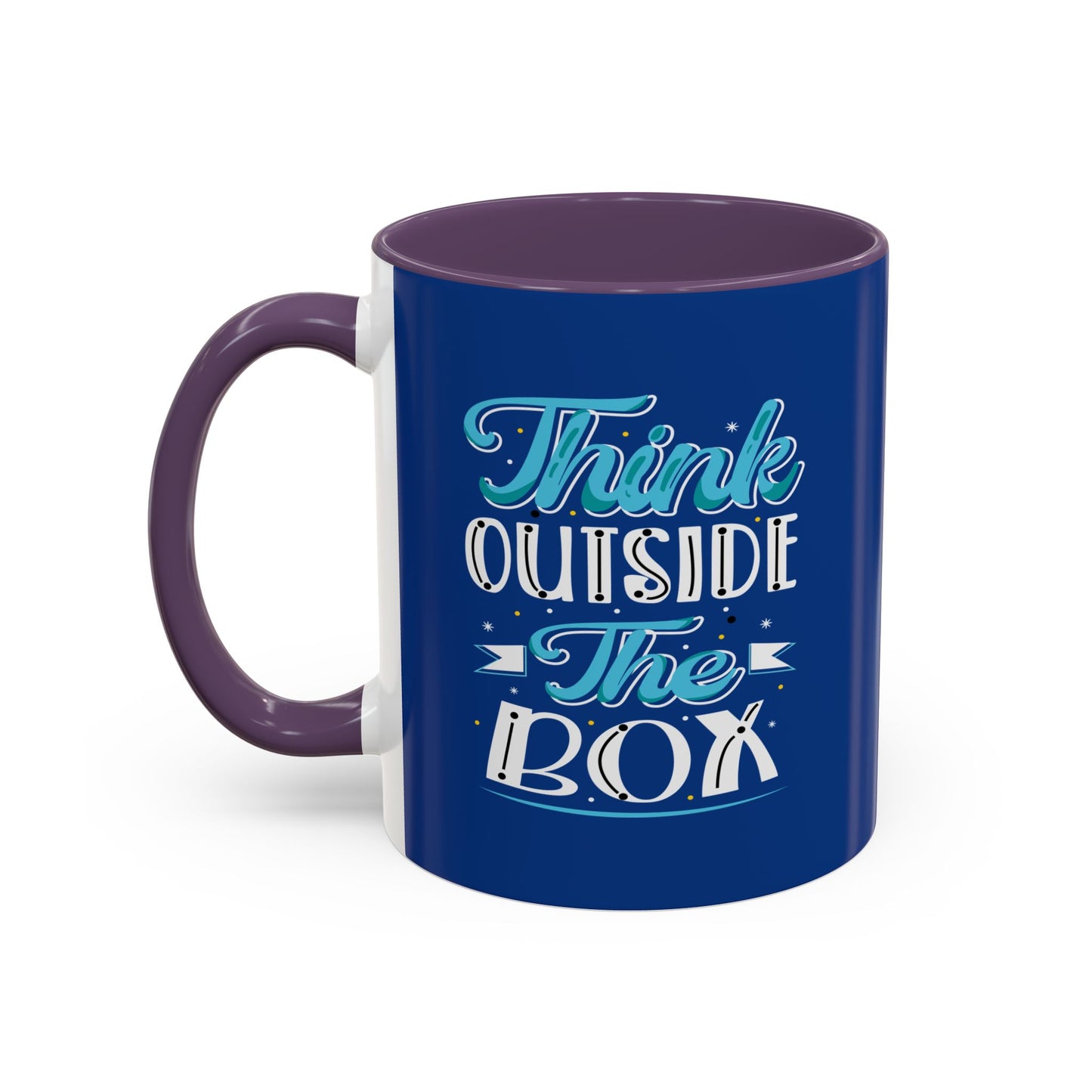 Think Outside The Box Accent Coffee Mug (11, 15oz)