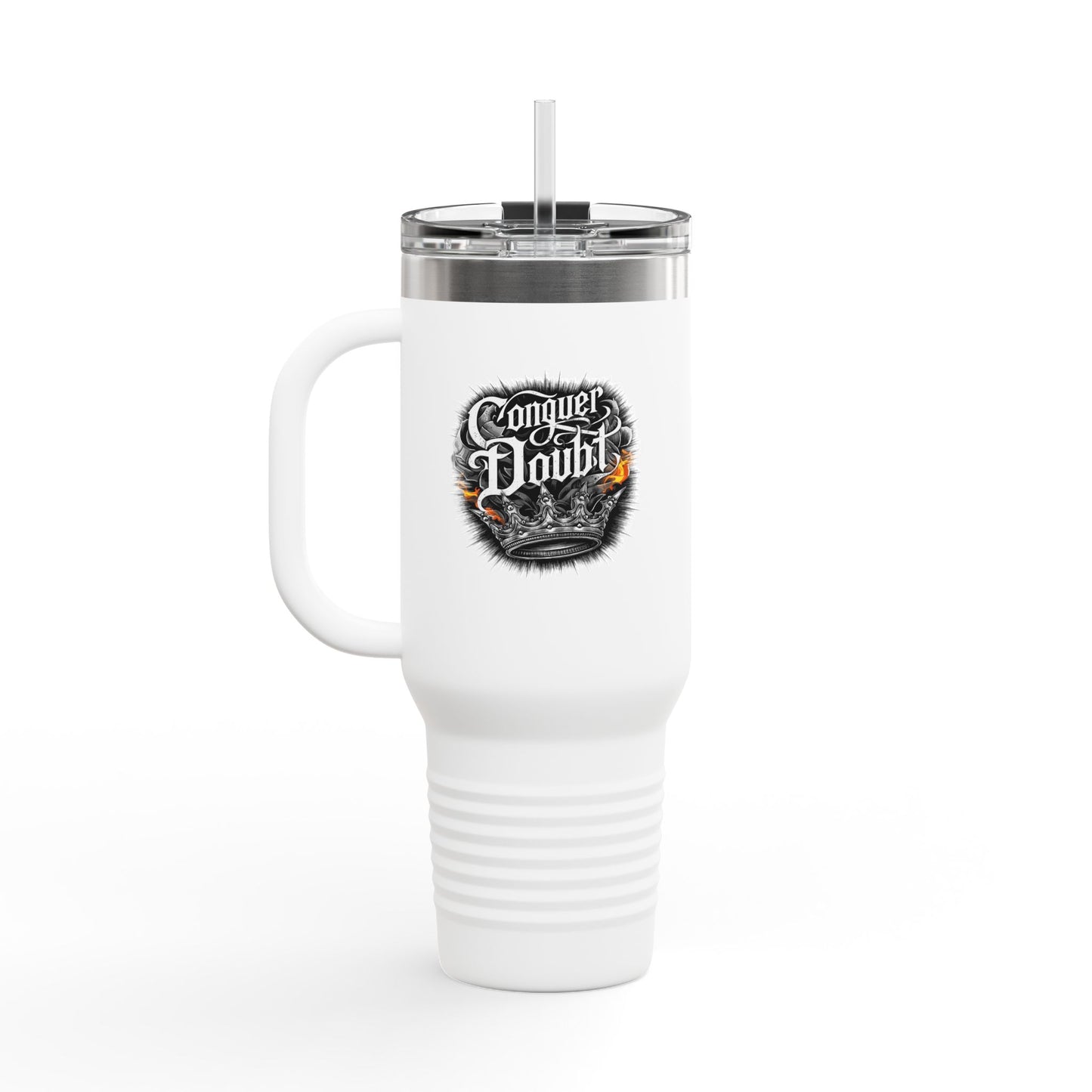 Conquer Doubt Insulated Travel Mug, 40oz