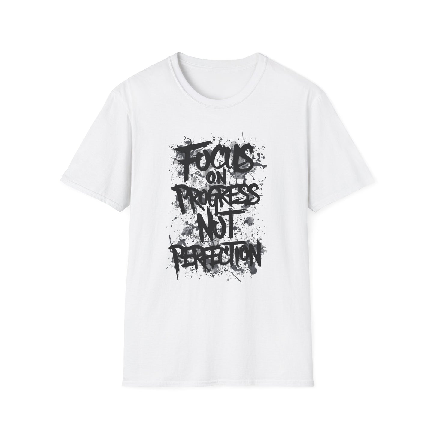 Focus On Progress Not Perfection Unisex Softstyle T-Shirt