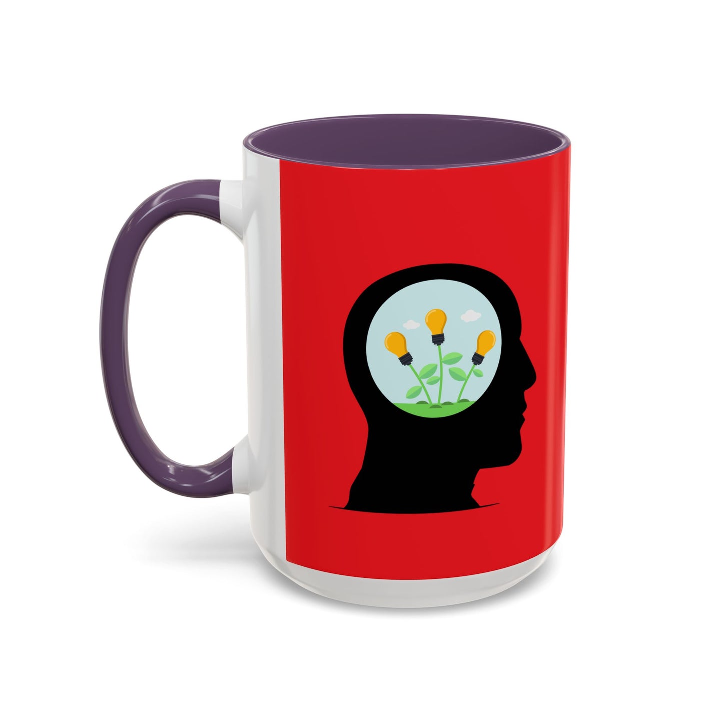 Mindset And Positive Thoughts Accent Coffee Mug (11, 15oz)