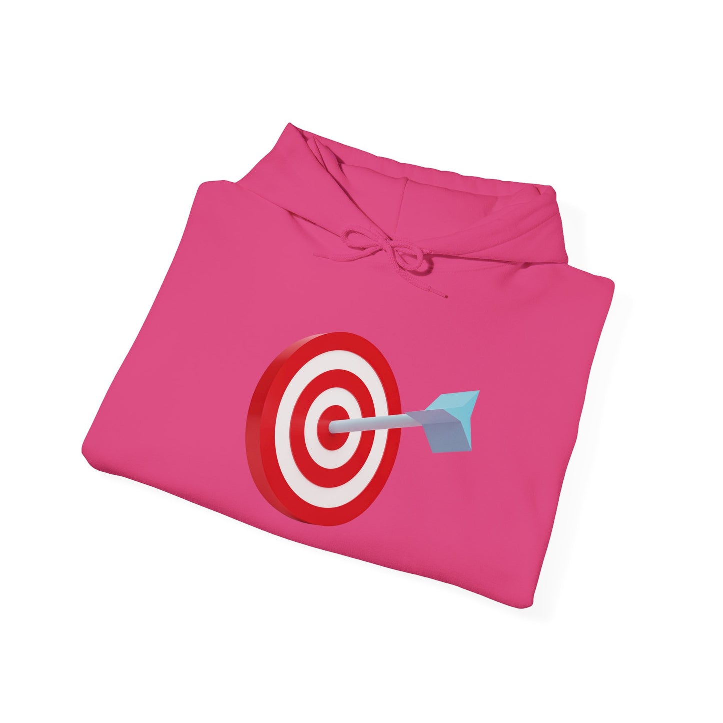 3d Render Arroe Hit The Center Of Target Or Goal Of Success Unisex Heavy Blend™ Hooded Sweatshirt