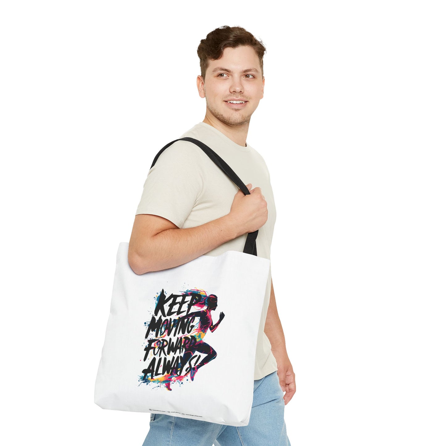 Keep Moving Forward Always Tote Bag (AOP)