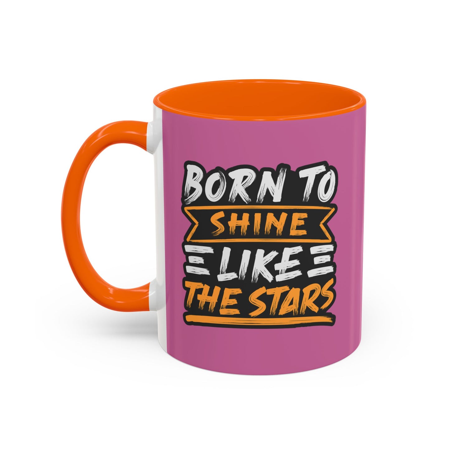 Born To Shine Like The Stars Accent Coffee Mug (11, 15oz)