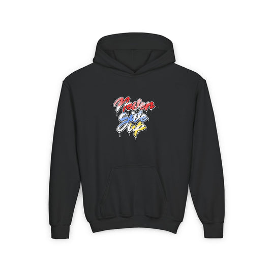 Never Give Up Youth Heavy Blend Hooded Sweatshirt