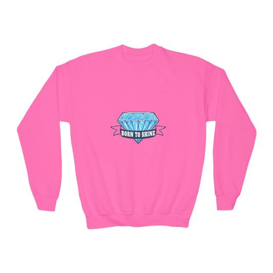Born To Shine Youth Crewneck Sweatshirt