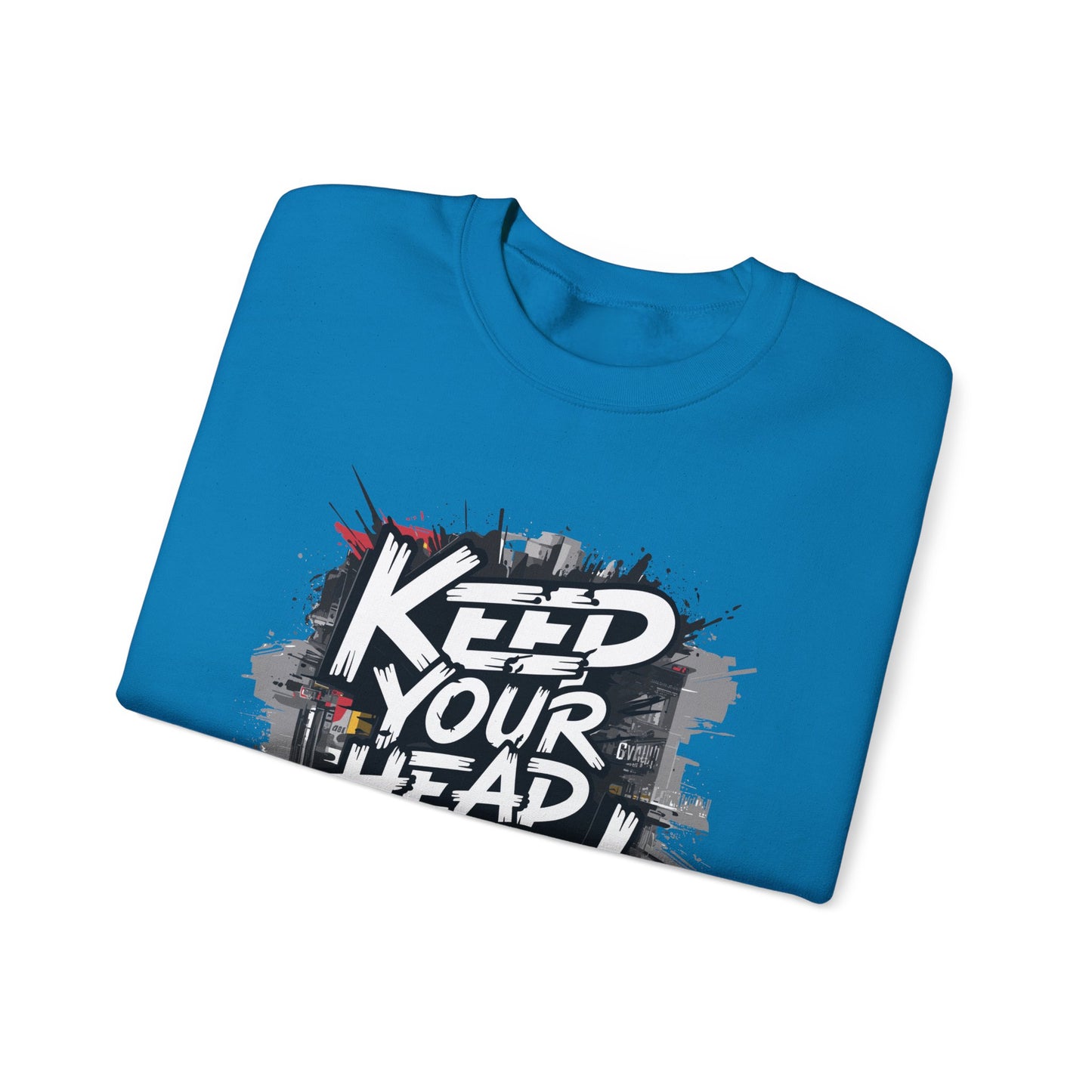 Keep Your Head Up ! Unisex Heavy Blend™ Crewneck Sweatshirt