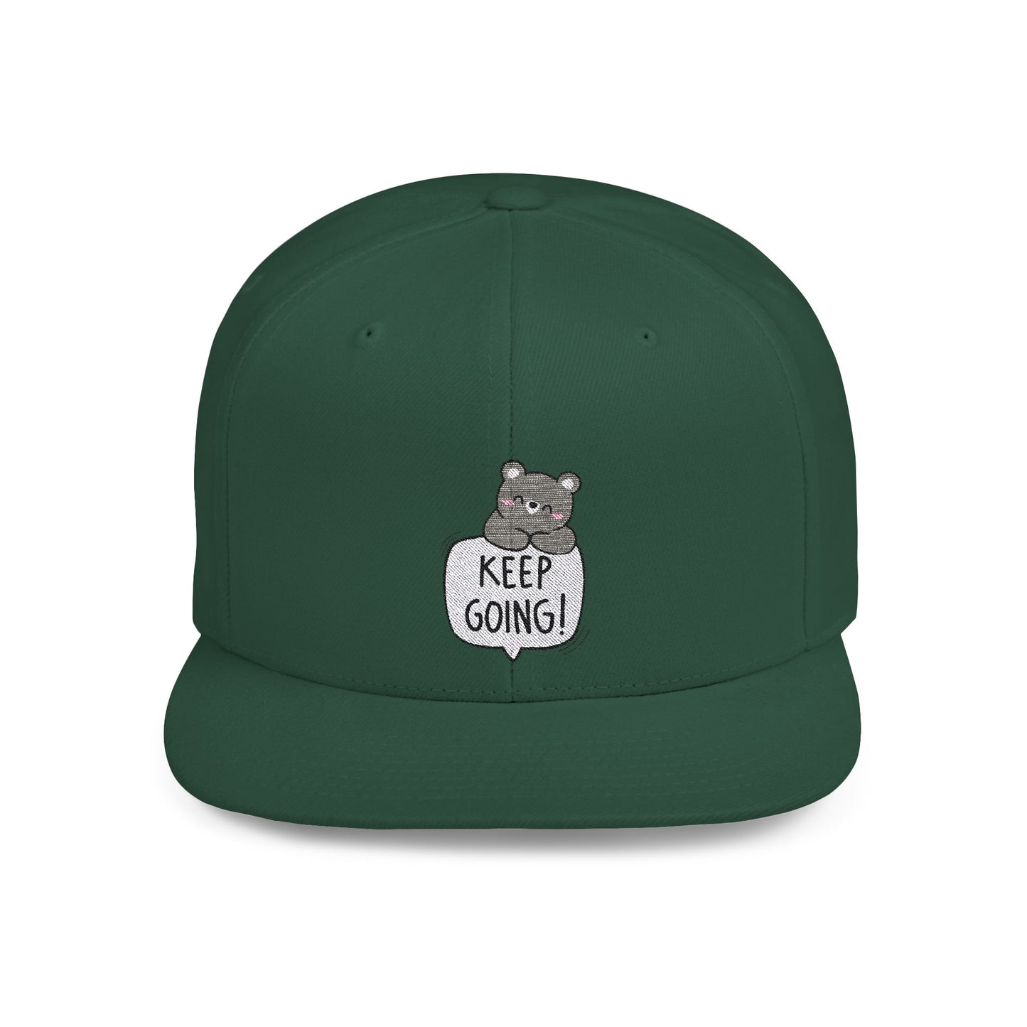 Keep Going Flat Bill Snapback
