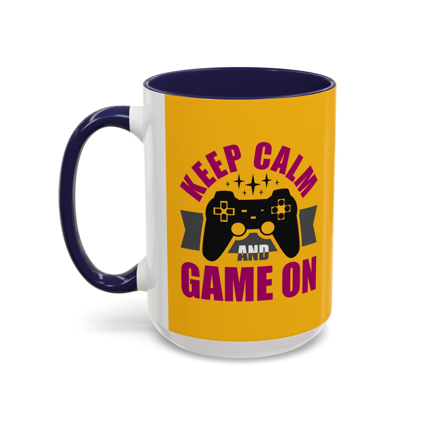 Keep Calm And Game On Accent Coffee Mug (11, 15oz)