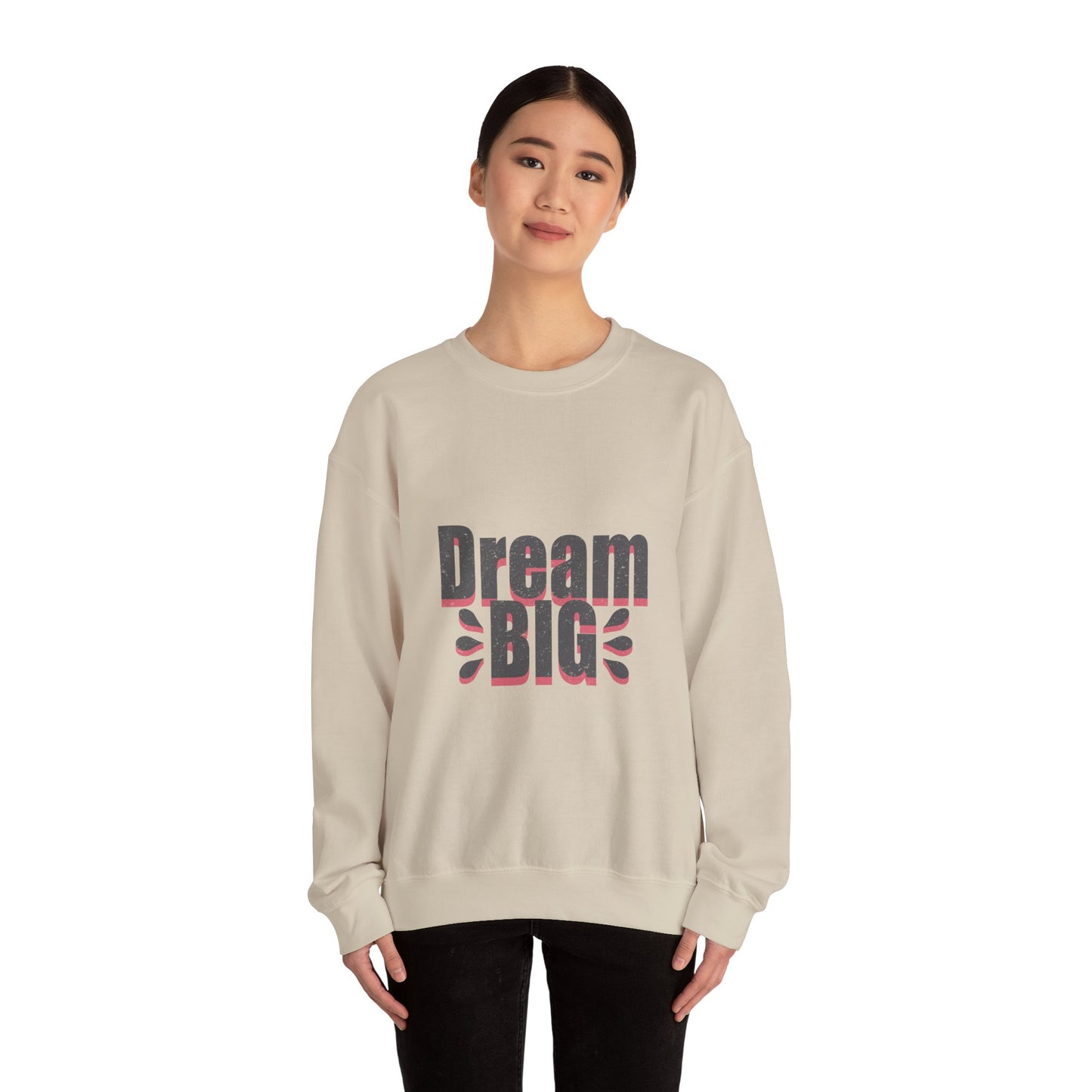 Dream Big Distressed Unisex Heavy Blend™ Crewneck Sweatshirt