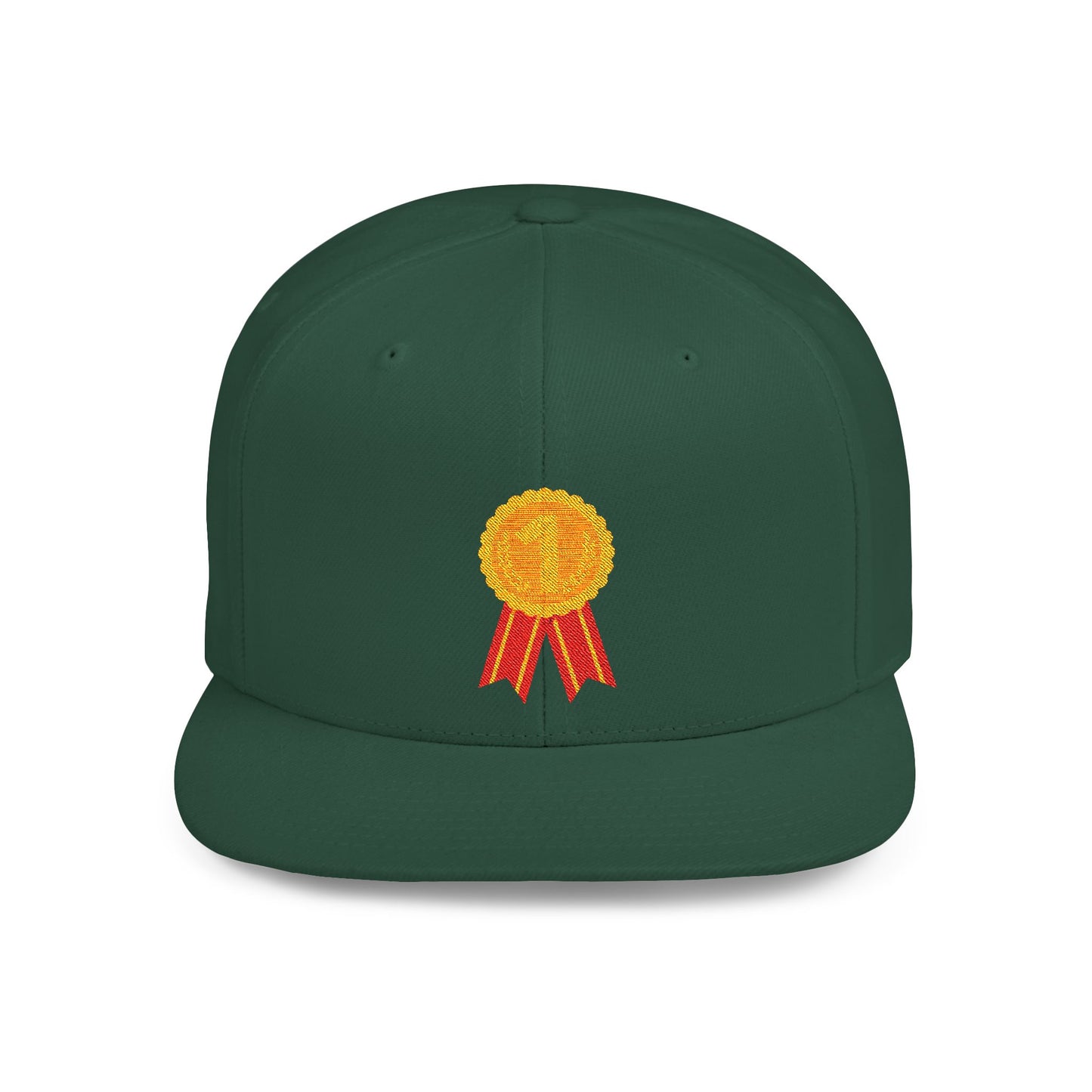 Gold Medal Symbol Flat Bill Snapback