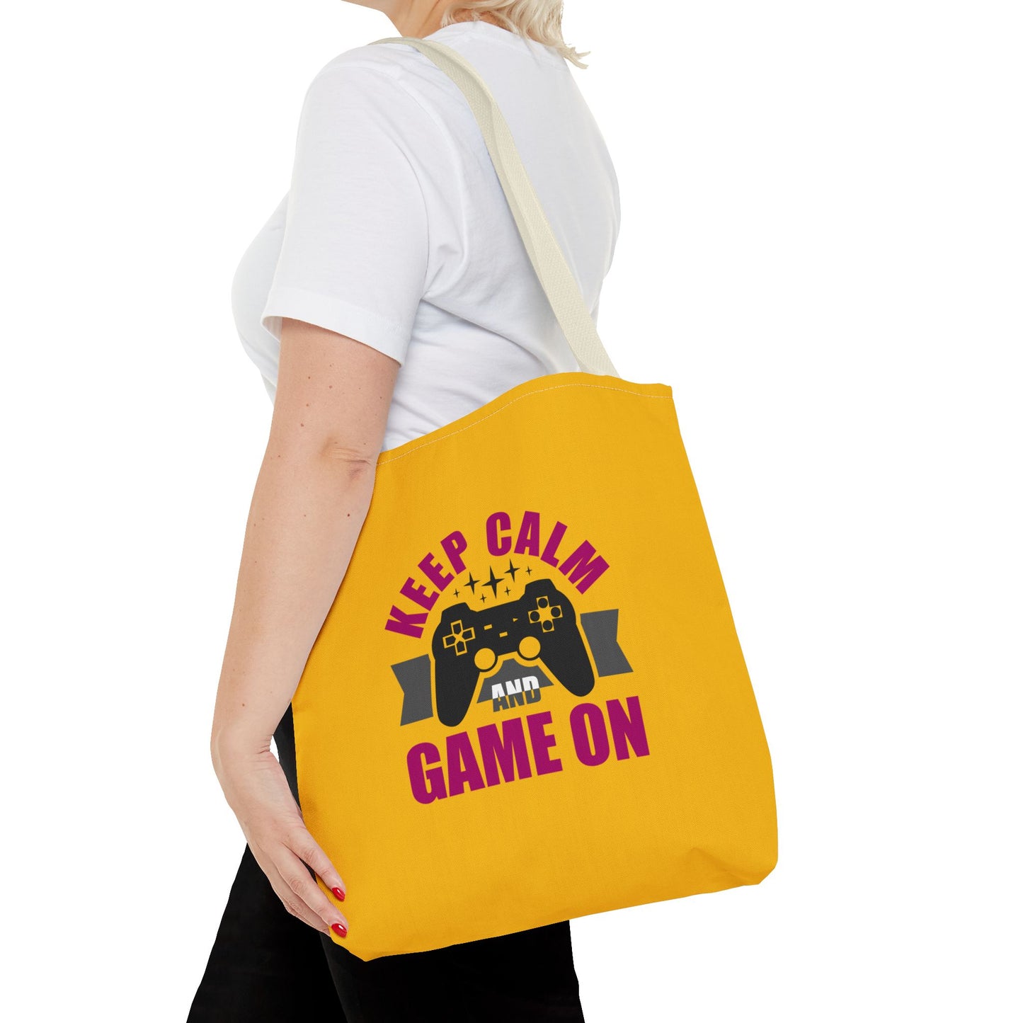 Keep Calm And Game On Tote Bag (AOP)