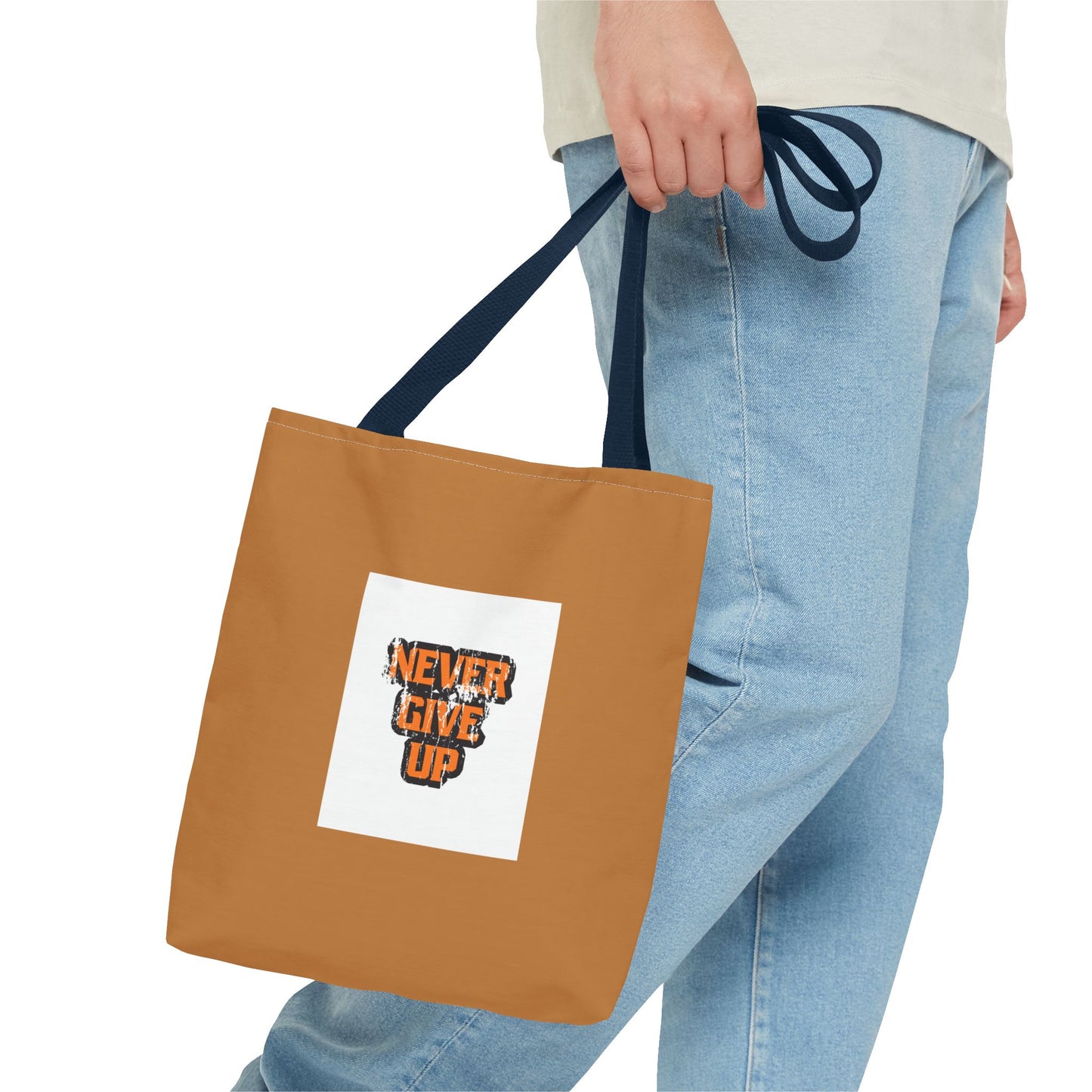 Never Give Up Tote Bag (AOP)