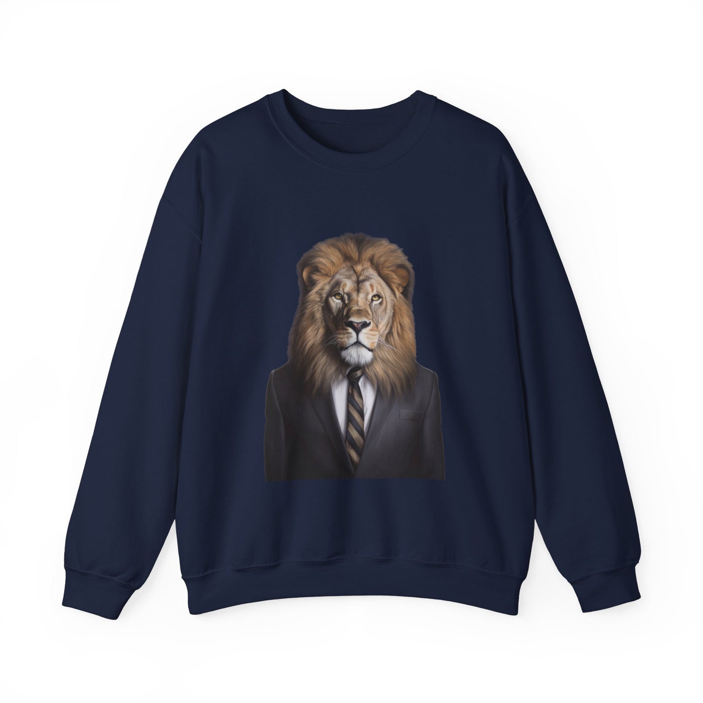 Lion Business Person Unisex Heavy Blend™ Crewneck Sweatshirt