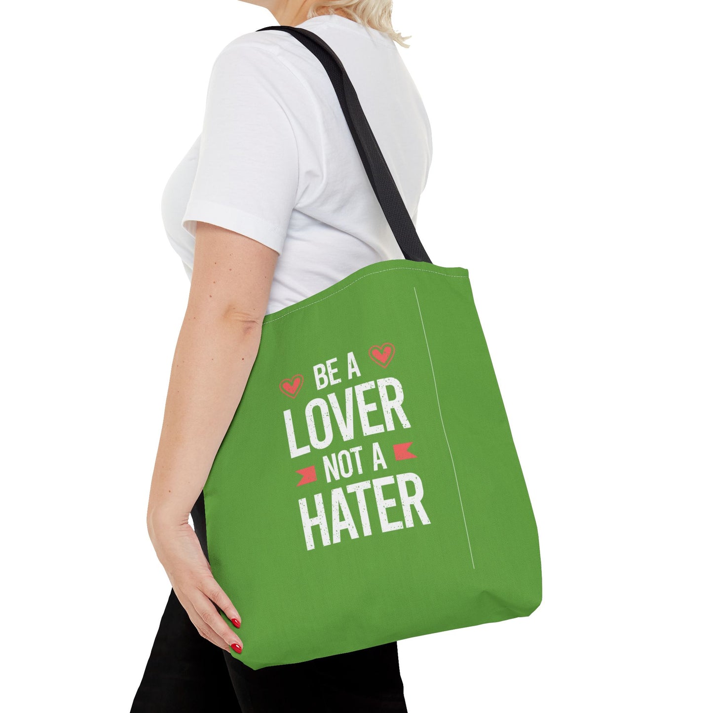 Be A Lover Not A Hater Tote Bag (AOP)