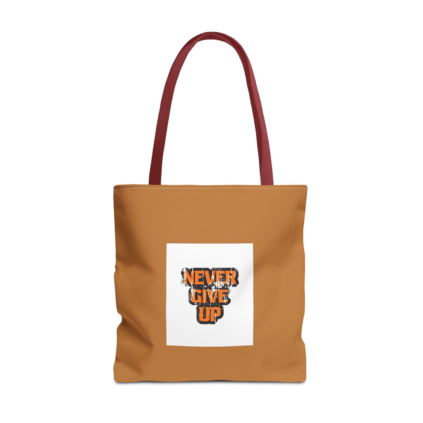 Never Give Up Tote Bag (AOP)