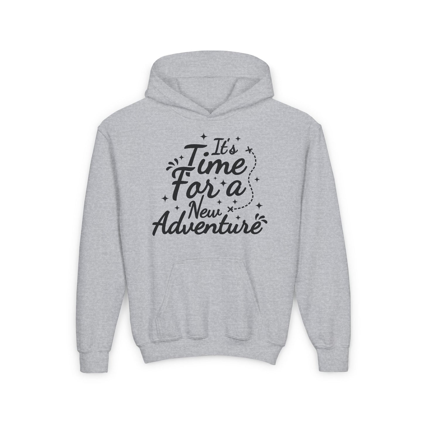 It's Time For A New Adventure Youth Heavy Blend Hooded Sweatshirt