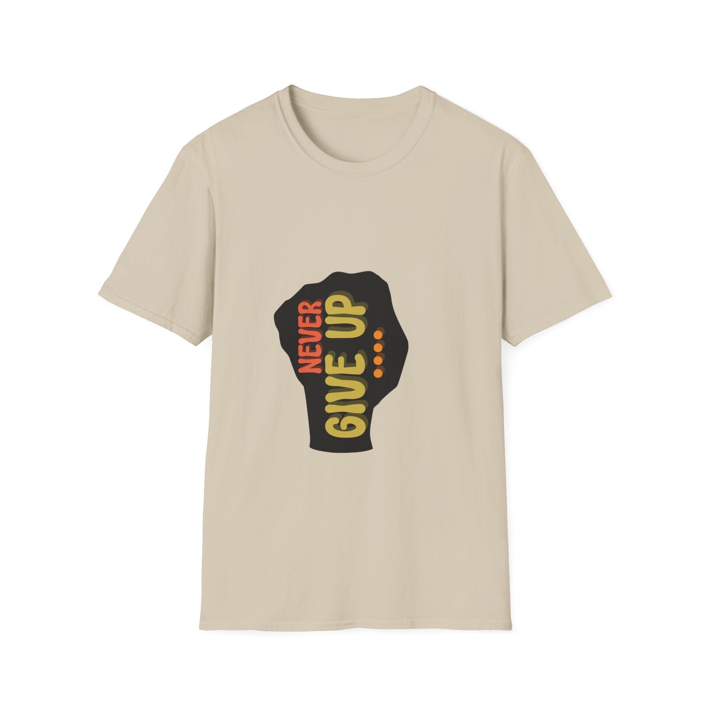 Never Give Up Unisex Softstyle T-Shirt
