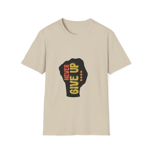 Never Give Up Unisex Softstyle T-Shirt