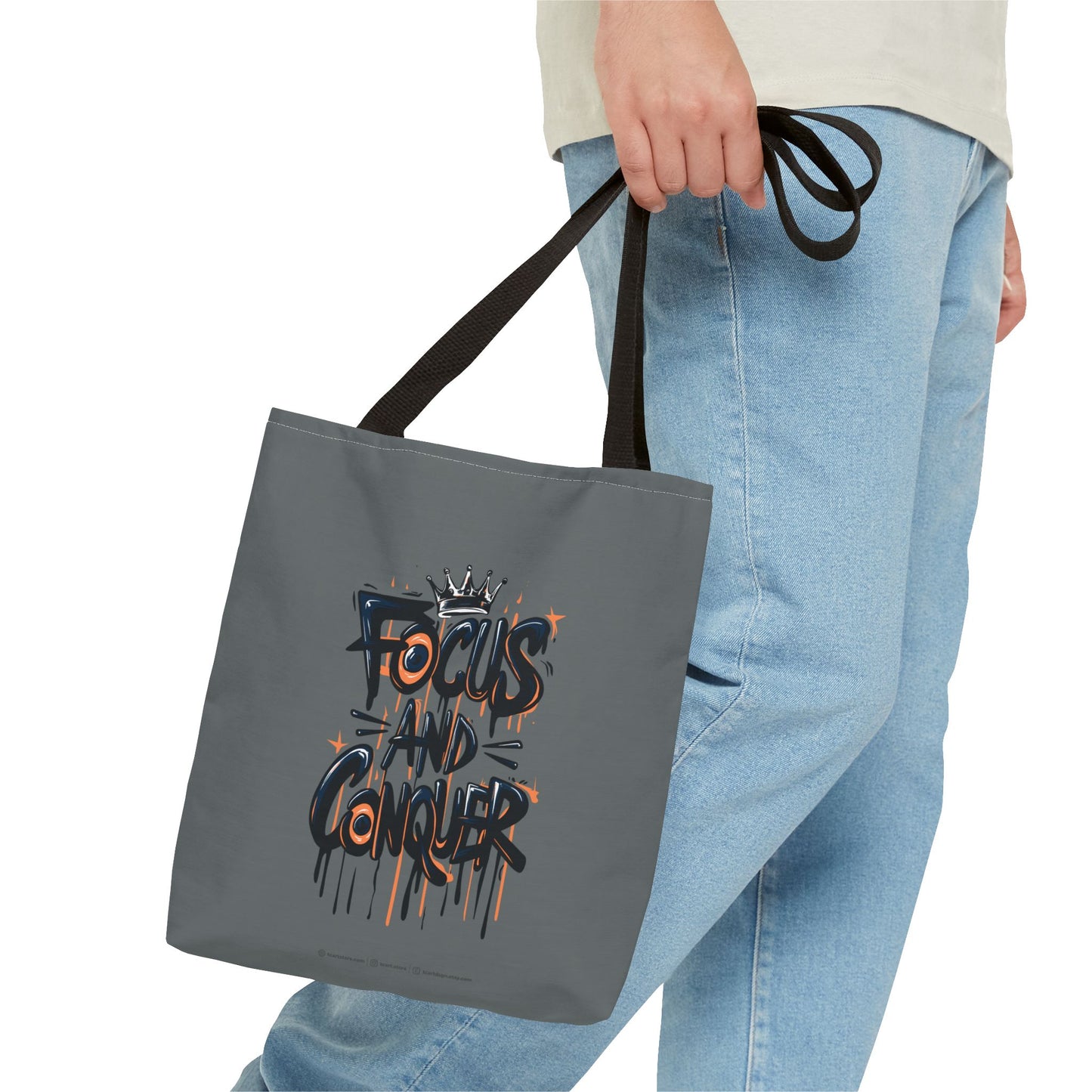 Focus And Conquer Tote Bag (AOP)